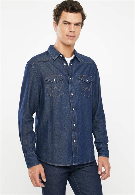 Regular Fit Denim Shirt in Indigo 